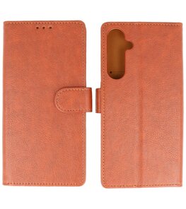 Samsung Galaxy A35 Hoesje Book Case Portemonnee Telefoonhoesje - Bruin