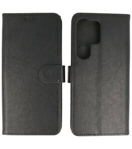 Samsung Galaxy S24 Ultra Hoesje Book Case Portemonnee Telefoonhoesje - Zwart