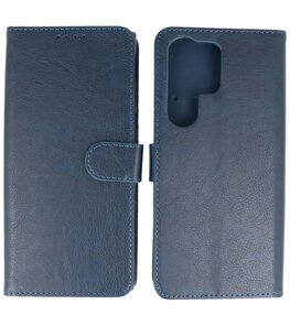 Samsung Galaxy S24 Ultra Hoesje Book Case Portemonnee Telefoonhoesje - Navy