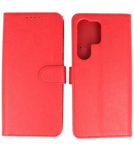Samsung Galaxy S24 Ultra Hoesje Book Case Portemonnee Telefoonhoesje - Rood