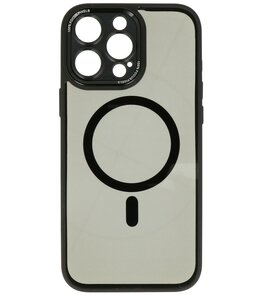 Magsafe Aluminium Camera Beschermer Hoesje voor iPhone 15 Pro Zwart