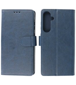 Samsung Galaxy S24 FE Hoesje Book Case Portemonnee Telefoonhoesje - Navy Samsung Galaxy S24 FE Hoesje Book Case Portemonnee Telefoonhoesje - Navy