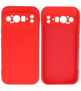 Fashion Color TPU Hoesje Google Pixel 9 Pro XL Rood Fashion Color TPU Hoesje Google Pixel 9 Pro XL Rood