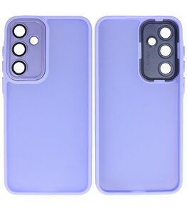 Mat-Transparent met Camera Beschermer Case voor Samsung Galaxy A35 Paars