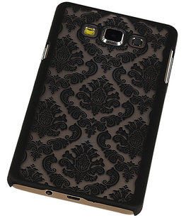 Hoesje voor Samsung Galaxy A7 2015 - Brocant Hardcase Zwart