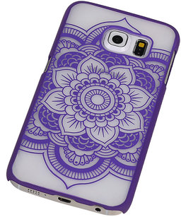 Hoesje voor Samsung Galaxy S6 edge - Roma Hardcase Paars Hoesje voor Samsung Galaxy S6 edge - Roma Hardcase Paars