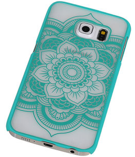 Hoesje voor Samsung Galaxy S6 edge - Roma Hardcase Turquoise Hoesje voor Samsung Galaxy S6 edge - Roma Hardcase Turquoise