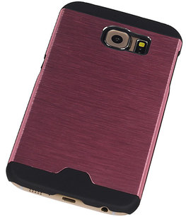 Lichte Aluminium Hardcase Hoesje voor Samsung Galaxy S6 G920F Roze Lichte Aluminium Hardcase Hoesje voor Samsung Galaxy S6 G920F Roze