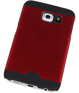 Lichte Aluminium Hardcase Hoesje voor Samsung Galaxy S6 Edge G925 Rood Lichte Aluminium Hardcase Hoesje voor Samsung Galaxy S6 Edge G925 Rood