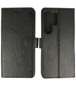 Samsung Galaxy S25 Ultra Hoesje Book Case Portemonnee Telefoonhoesje - Zwart