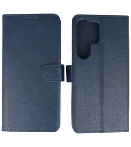 Samsung Galaxy S25 Ultra Hoesje Book Case Portemonnee Telefoonhoesje - Navy