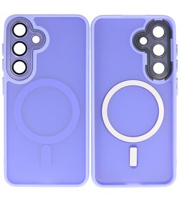 Mat-Transparent met Camera Beschermer Case voor Samsung Galaxy S25 Plus - S24 Plus Paars Mat-Transparent met Camera Beschermer Case voor Samsung Galaxy S25 Plus - S24 Plus Paars