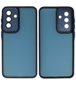 Mat-Transparent met Camera Beschermer Case voor Samsung Galaxy A56 & A36 Navy Mat-Transparent met Camera Beschermer Case voor Samsung Galaxy A56 & A36 Navy