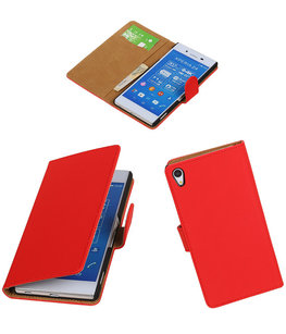 Hoesje voor Sony Xperia Z4/Z3 Plus Booktype Wallet Rood