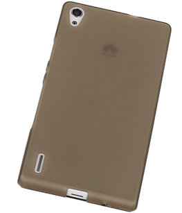 Hoesje voor Huawei Ascend P7 TPU Transparant Grijs