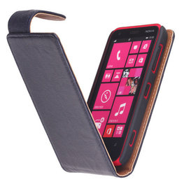 Polar Echt Lederen Hoesje voor Nokia Lumia 620 Flipcase Navy Blue Polar Echt Lederen Hoesje voor Nokia Lumia 620 Flipcase Navy Blue