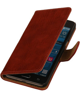 Rood Hout Hoesje voor Huawei Ascend Mate 7 Book/Wallet Case/Cover Rood Hout Hoesje voor Huawei Ascend Mate 7 Book/Wallet Case/Cover