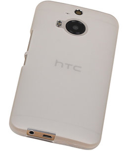 Hoesje voor HTC One M9 TPU Transparant Wit Hoesje voor HTC One M9 TPU Transparant Wit