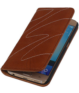 Hoesje voor Huawei P8 - Echt Leer Map - Bruin Hoesje voor Huawei P8 - Echt Leer Map - Bruin
