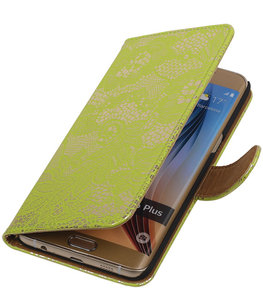 Lace/Kant Groen - Hoesje voor Samsung Galaxy S6 edge Plus