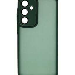 Mat-Transparent met Camera Beschermer Case voor Samsung Galaxy A55 Donker Groen