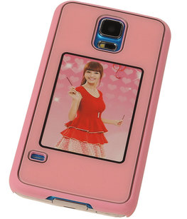 Fotolijst Backcover Hardcase Galaxy S5 Neo Roze