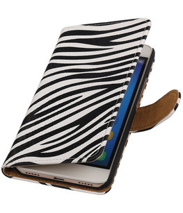 Hoesje voor Huawei Honor Y6 - Zebra Booktype Wallet Hoesje voor Huawei Honor Y6 - Zebra Booktype Wallet