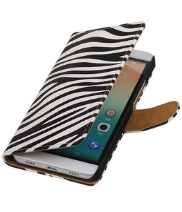 Hoesje voor Huawei Honor 7i - Zebra Booktype Wallet