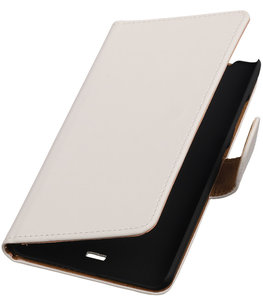 Hoesje voor Microsoft Lumia 540 Effen Booktype Wallet Wit