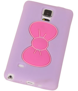 Hoesje voor Samsung Galaxy S5 - Vlinder Paars TPU Case Telefoonstandaard