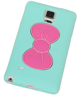 Hoesje voor Samsung Galaxy S5 - Vlinder Groen TPU Case Telefoonstandaard