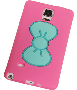 Hoesje voor Samsung Galaxy S5 - Vlinder Roze TPU Case Telefoonstandaard