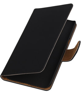 Hoesje voor Samsung Galaxy J3 - Effen Zwart Booktype Wallet Hoesje voor Samsung Galaxy J3 - Effen Zwart Booktype Wallet