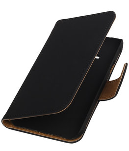 Hoesje voor Samsung Galaxy J1 Ace - Effen Zwart Booktype Wallet Zwart Hoesje voor Samsung Galaxy J1 Ace - Effen Zwart Booktype Wallet Zwart