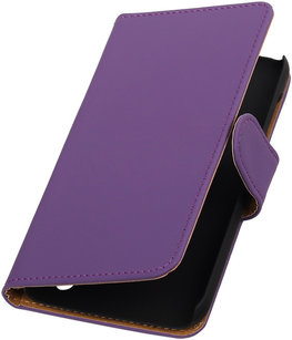 Hoesje voor Huawei Y625 - Effen Paars Booktype Wallet