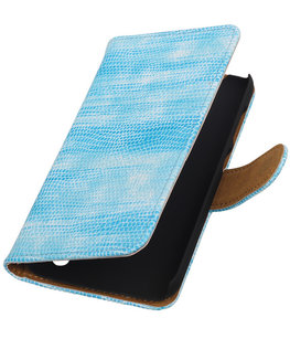 Hoesje voor Sony Xperia Z5 Compact - Mini Slang Turquoise Booktype Wallet