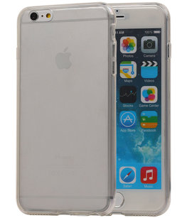 Transparant Wit Voor en Achter TPU Hoesje voor Apple iPhone 6/6s Plus