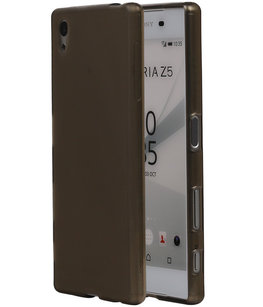 Hoesje voor Sony Xperia Z5 TPU Transparant Grijs