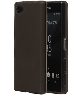 Hoesje voor Sony Xperia Z5 Compact TPU Transparant Grijs