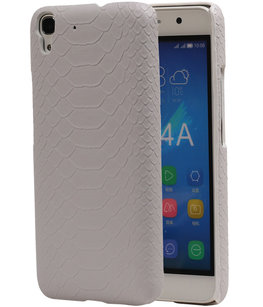 Wit Slang Hardcase Backcover Hoesje voor Huawei Honor Y6 Wit Slang Hardcase Backcover Hoesje voor Huawei Honor Y6