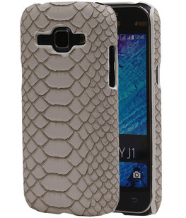 Beige Slang Hardcase Backcover Hoesje voor Samsung Galaxy J1 2015