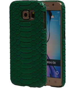 Groen Slang Hardcase Backcover Hoesje voor Samsung Galaxy S6 Groen Slang Hardcase Backcover Hoesje voor Samsung Galaxy S6