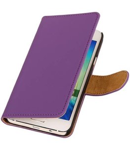 Paars Effen Booktype Hoesje voor Samsung Galaxy A3 2016 Wallet Cover Paars Effen Booktype Hoesje voor Samsung Galaxy A3 2016 Wallet Cover