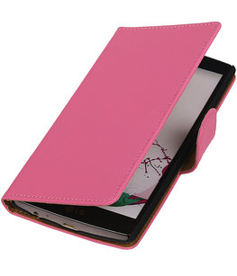 Hoesje voor LG G3 Effen Booktype Wallet Roze Hoesje voor LG G3 Effen Booktype Wallet Roze