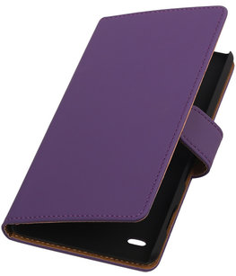 Hoesje voor Sony Xperia C4 Booktype Paars