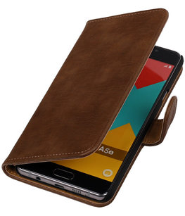 Bruin Bark Hout Booktype Hoesje voor Samsung Galaxy A7 2016 Wallet Cover Bruin Bark Hout Booktype Hoesje voor Samsung Galaxy A7 2016 Wallet Cover