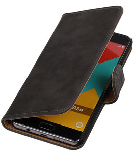 Grijs Bark Hout Booktype Hoesje voor Samsung Galaxy A7 2016 Wallet Cover Grijs Bark Hout Booktype Hoesje voor Samsung Galaxy A7 2016 Wallet Cover
