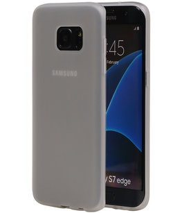 Hoesje voor Samsung Galaxy S7 Edge TPU Back Cover Transparant Wit
