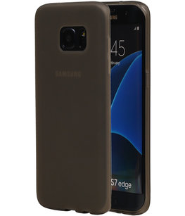 Hoesje voor Samsung Galaxy S7 Edge TPU Back Cover Transparant Grijs