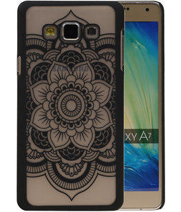 Hoesje voor Samsung Galaxy A7 2015 - Roma Hardcase Zwart
